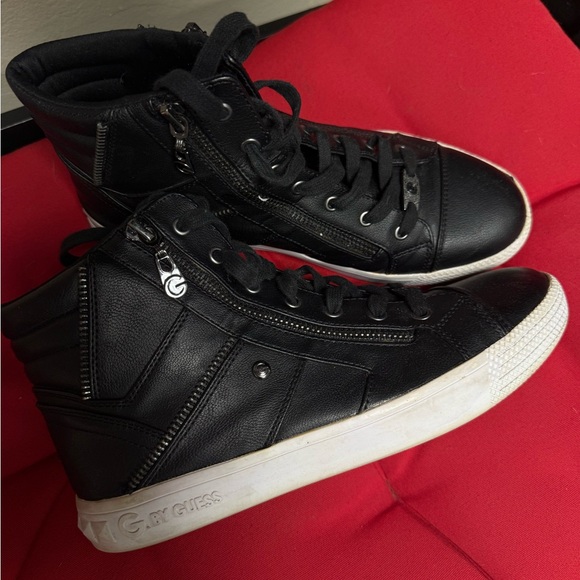 Guess Shoes - GUESS Women’s black high top sneakers. Size 8. Excellent condition